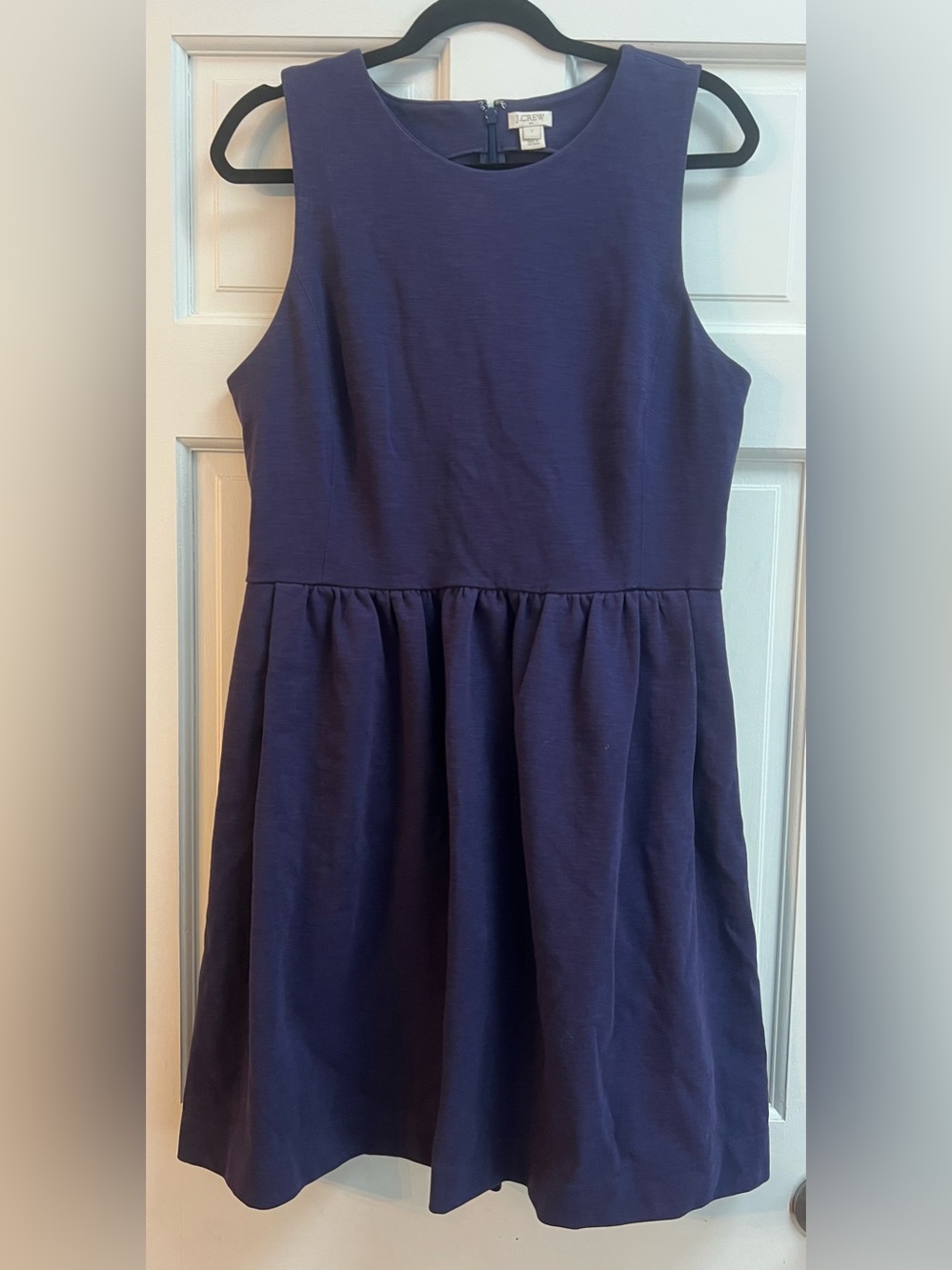J Crew Factory Navy Sleeveless Dress w pockets